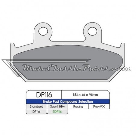 Brake Pads / Pastillas de freno DPBrake DP116