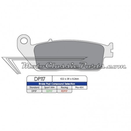 Brake Pads / Pastillas de freno DPBrake DP117