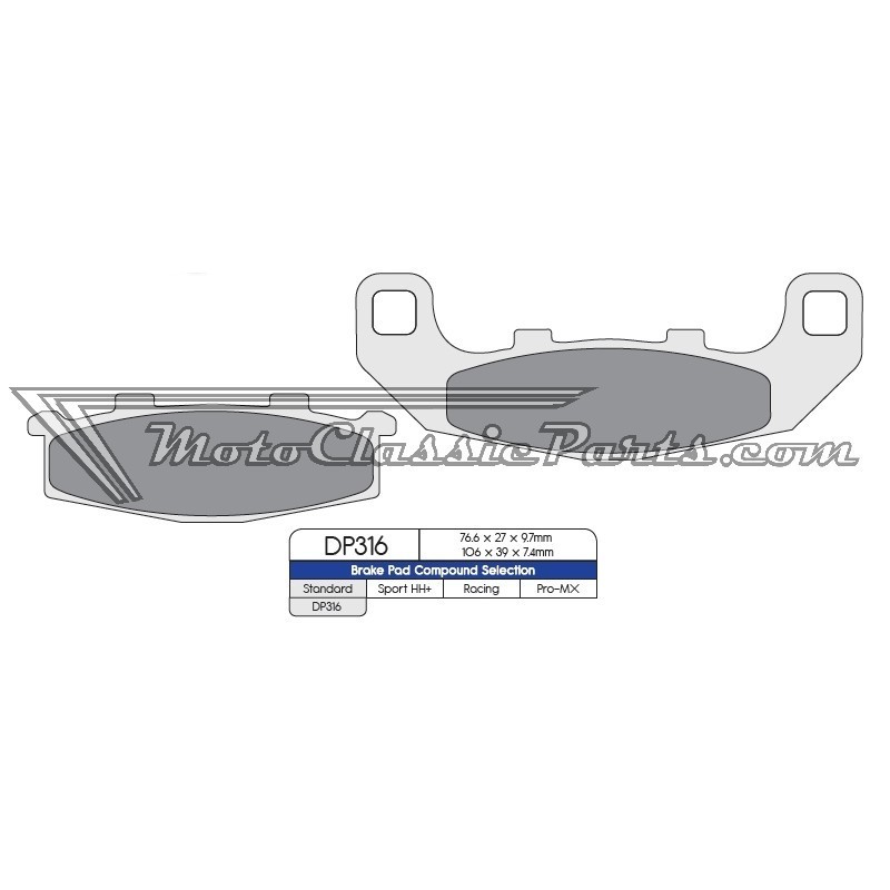 Brake Pads / Pastillas de freno DPBrake DP316