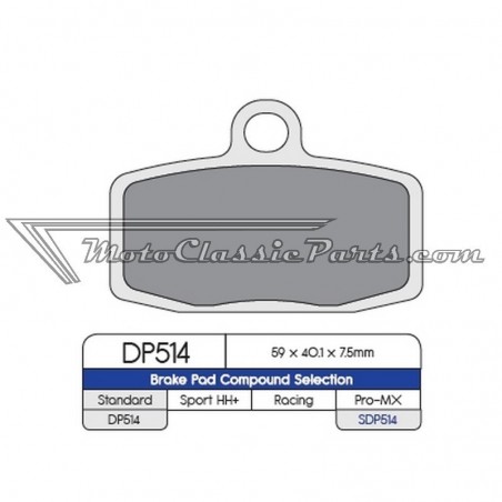 Brake Pads / Pastillas de freno DPBrake DP514