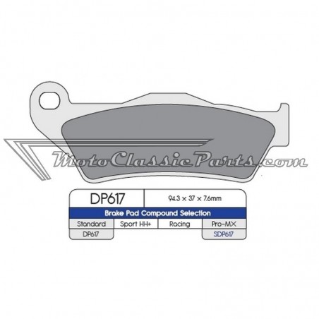 Brake Pads / Pastillas de freno DPBrake DP617