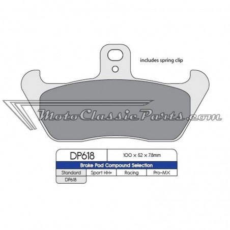 Brake Pads / Pastillas de freno DPBrake DP618