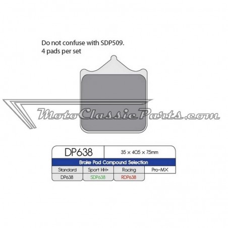 Brake Pads / Pastillas de freno DPBrake DP638