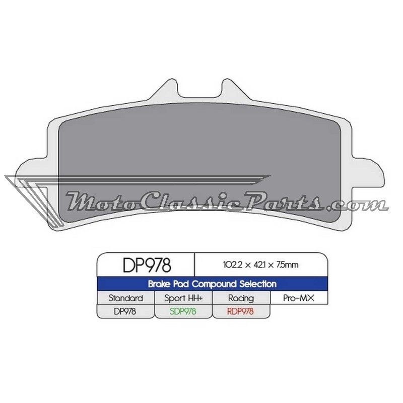 Brake Pads / Pastillas de freno DPBrake DP978