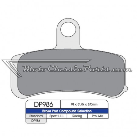 Brake Pads / Pastillas de freno DPBrake DP986