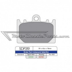 Brake Pads / Pastillas de freno DPBrake RDP319