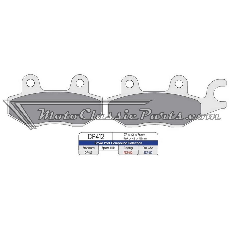 Brake Pads / Pastillas de freno DPBrake RDP412