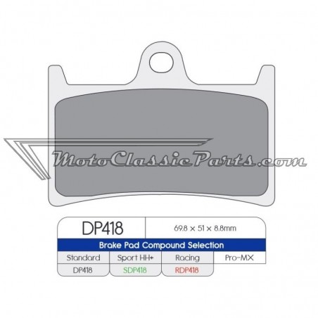 Brake Pads / Pastillas de freno DPBrake RDP418