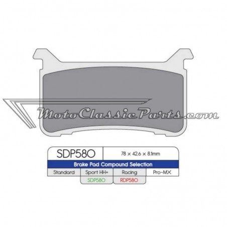 Brake Pads / Pastillas de freno DPBrake RDP580