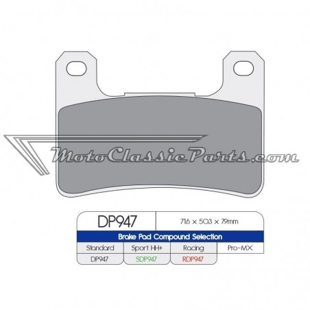 Brake Pads / Pastillas de freno DPBrake RDP947