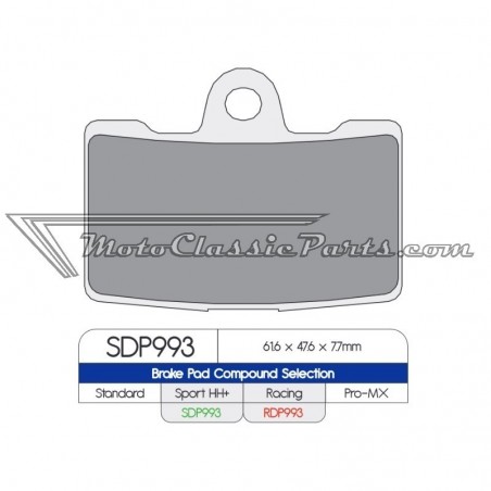 Brake Pads / Pastillas de freno DPBrake RDP993