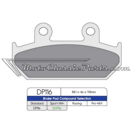 Brake Pads / Pastillas de freno DPBrake SDP116HH+