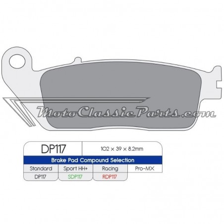 Brake Pads / Pastillas de freno DPBrake SDP117HH+