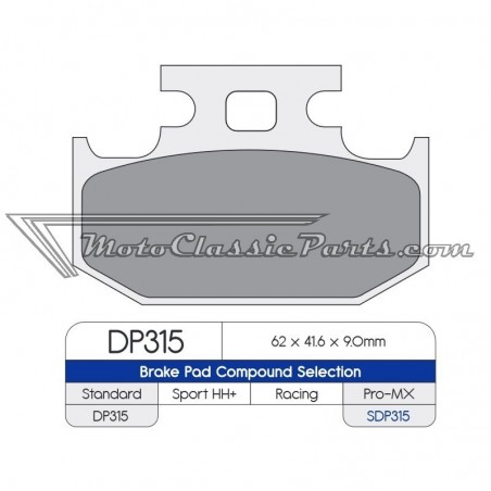 Brake Pads / Pastillas de freno DPBrake SDP315