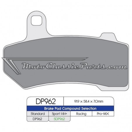 Brake Pads / Pastillas de freno DPBrake SDP962HH+