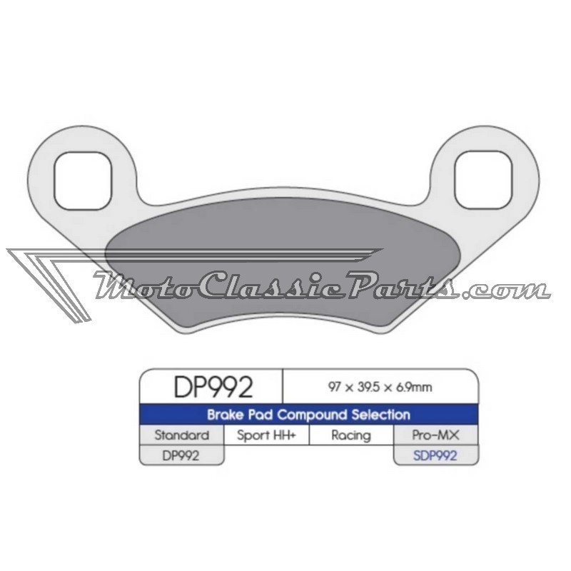 Brake Pads / Pastillas de freno DPBrake SDP992