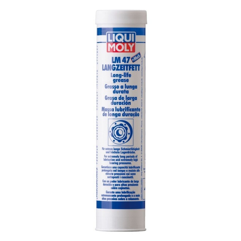 Cartucho 400g de grasa de larga duración Liqui Moly LM 47 +MOS2