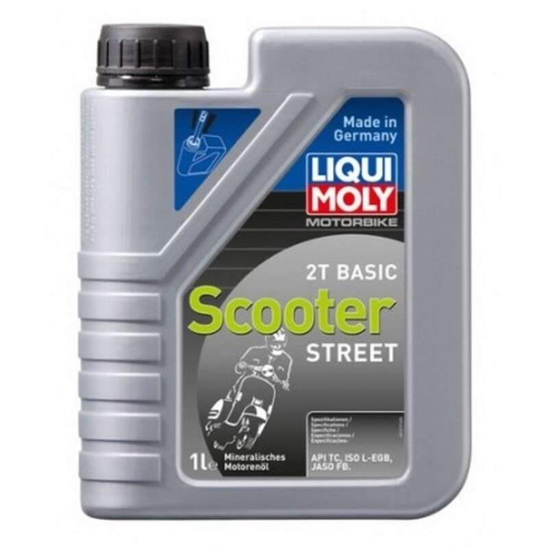 Botella de 1L aceite Liqui Moly 2T mineral mezcla Basic Scooter