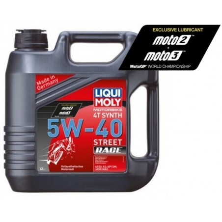 Garrafa de 4L aceite Liqui Moly 100% sintético 5W-40 Street Race