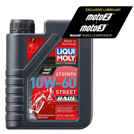 Botella de 1L aceite de motor Liqui Moly 100% sintético 4T Synth 10w-60 Race